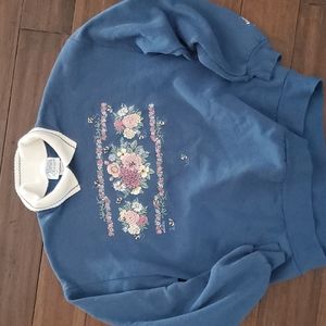 Vintage collar sweatshirt